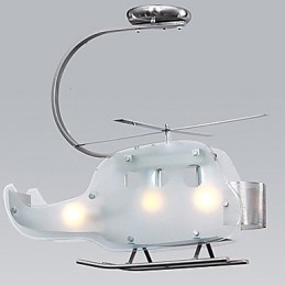 Egyszerű Gyermek lámpa Cartoon Glass Helikopter lámpa
