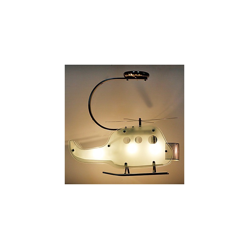 Egyszerű Gyermek lámpa Cartoon Glass Helikopter lámpa