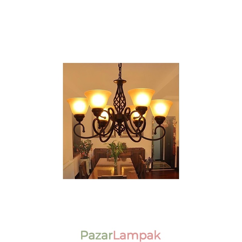 Rusztikus Lodge Vintage Retro fém csillár gyerekeknek