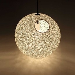 Country Simple Modern lámpa Pastoral Rattan Lámpa Kender Ball Csillár