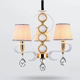 Fabric Chandelier 3 Light Modern minimalista, kiváló minőségű lámpa