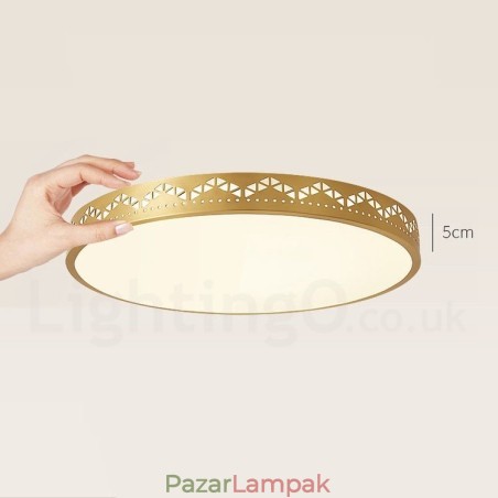Kerek tiszta sárgaréz modern, modern skandináv stílusú süllyesztett mennyezeti lámpa akril ernyővel Kerek tiszta sárgaréz modern, modern skandináv stílusú süllyesztett mennyezeti lámpa akril ernyővel