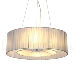 Drum 4 Light Pendant Modern fény szövet ernyővel