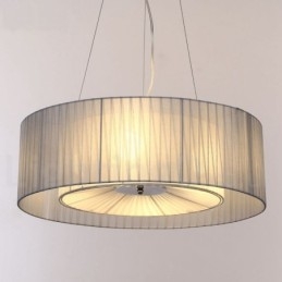 Drum 4 Light Pendant Modern fény szövet ernyővel