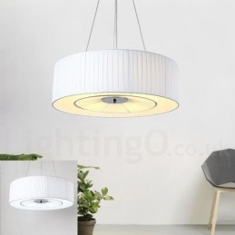 Drum 4 Light Pendant Modern fény szövet ernyővel