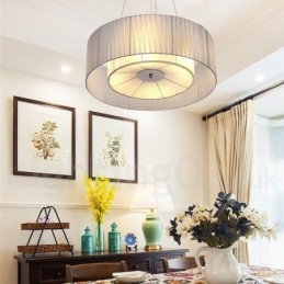 Drum 4 Light Pendant Modern fény szövet ernyővel
