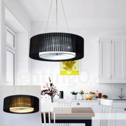 Drum 4 Light Pendant Modern fény szövet ernyővel