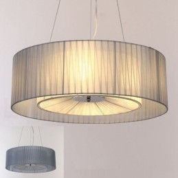 Drum 4 Light Pendant Modern fény szövet ernyővel