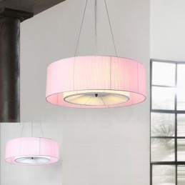 Drum 4 Light Pendant Modern fény szövet ernyővel