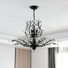 Crystal Iron festőcsillár Crystal Modern világító lámpával