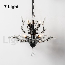 Crystal Iron festőcsillár Crystal Modern világító lámpával
