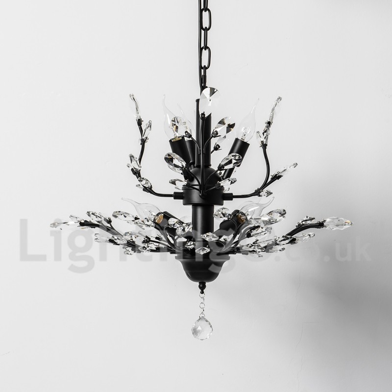 Crystal Iron festőcsillár Crystal Modern világító lámpával