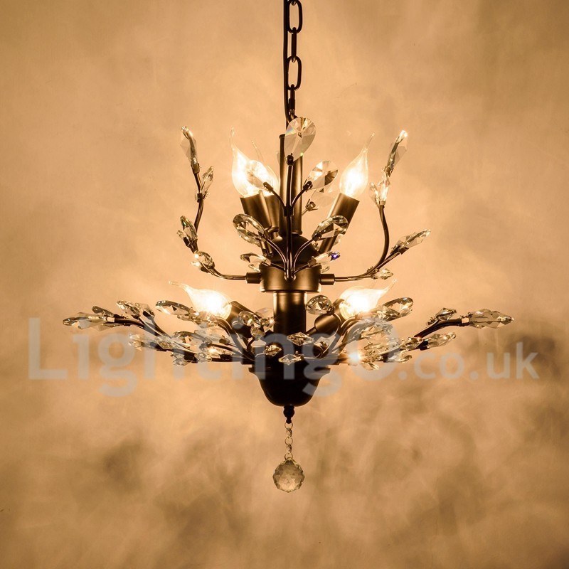 Crystal Iron festőcsillár Crystal Modern világító lámpával