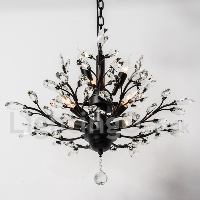 Crystal Iron festőcsillár Crystal Modern világító lámpával