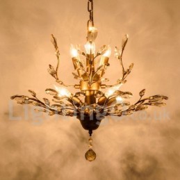 Crystal Iron festőcsillár Crystal Modern világító lámpával
