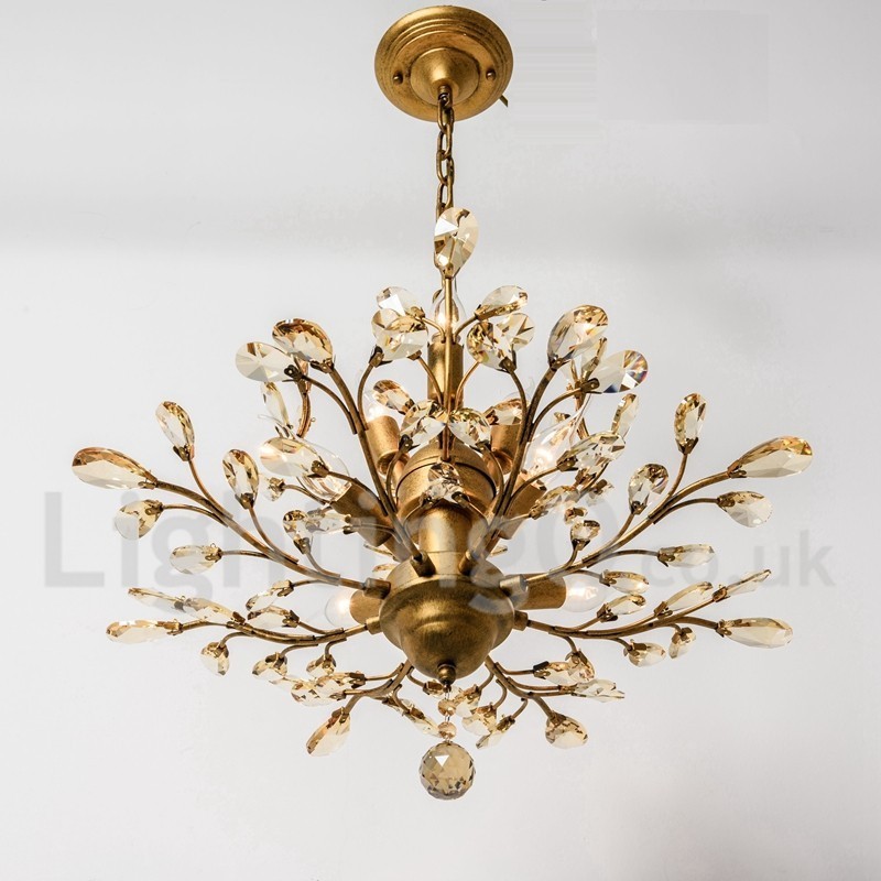 Crystal Iron festőcsillár Crystal Modern világító lámpával