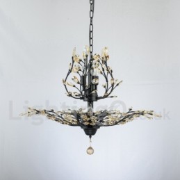 Crystal Iron festőcsillár Crystal Modern világító lámpával