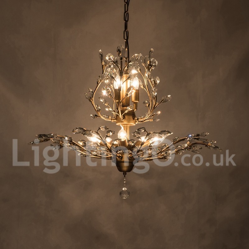 Crystal Iron festőcsillár Crystal Modern világító lámpával