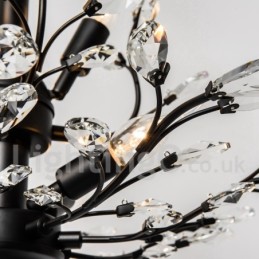 Crystal Iron festőcsillár Crystal Modern világító lámpával