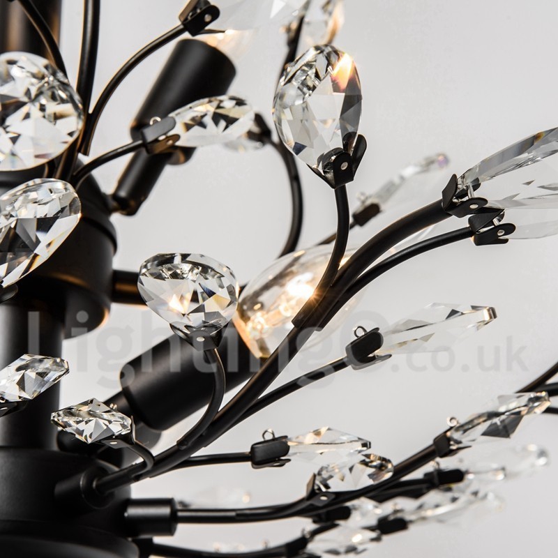 Crystal Iron festőcsillár Crystal Modern világító lámpával