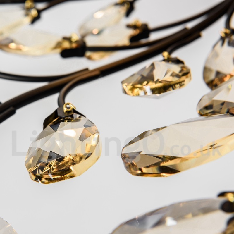 Crystal Iron festőcsillár Crystal Modern világító lámpával