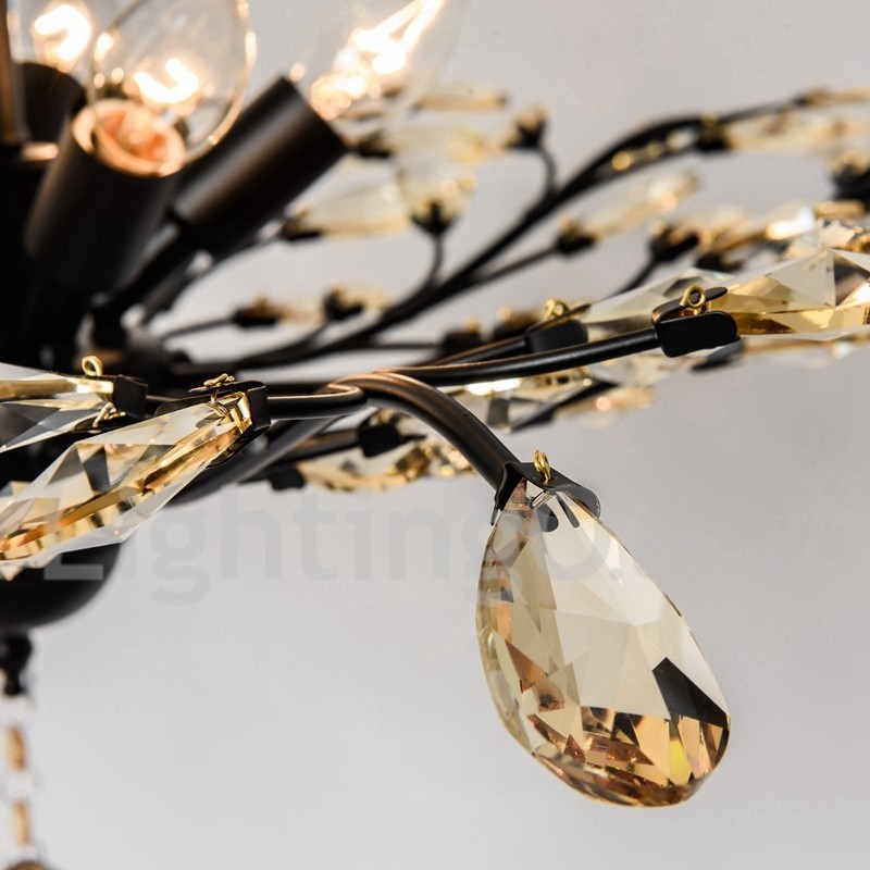 Crystal Iron festőcsillár Crystal Modern világító lámpával