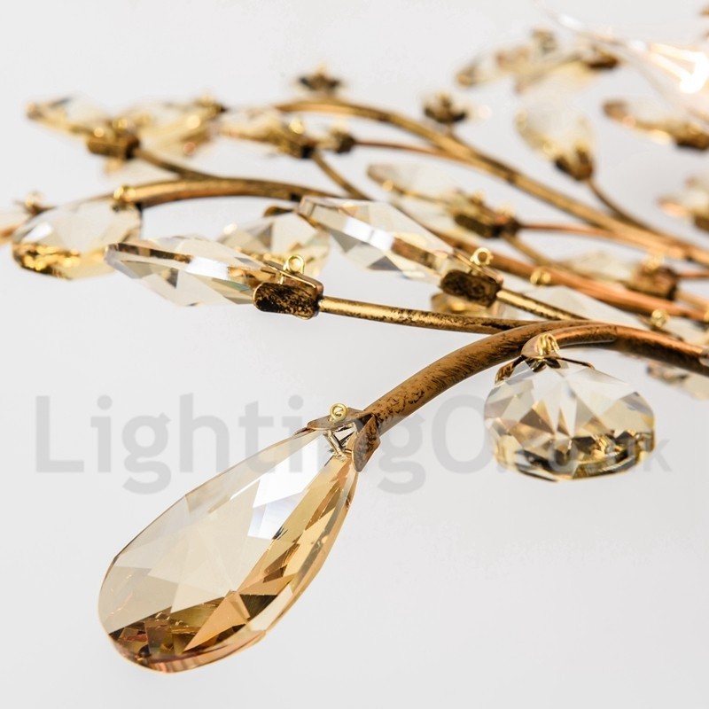 Crystal Iron festőcsillár Crystal Modern világító lámpával