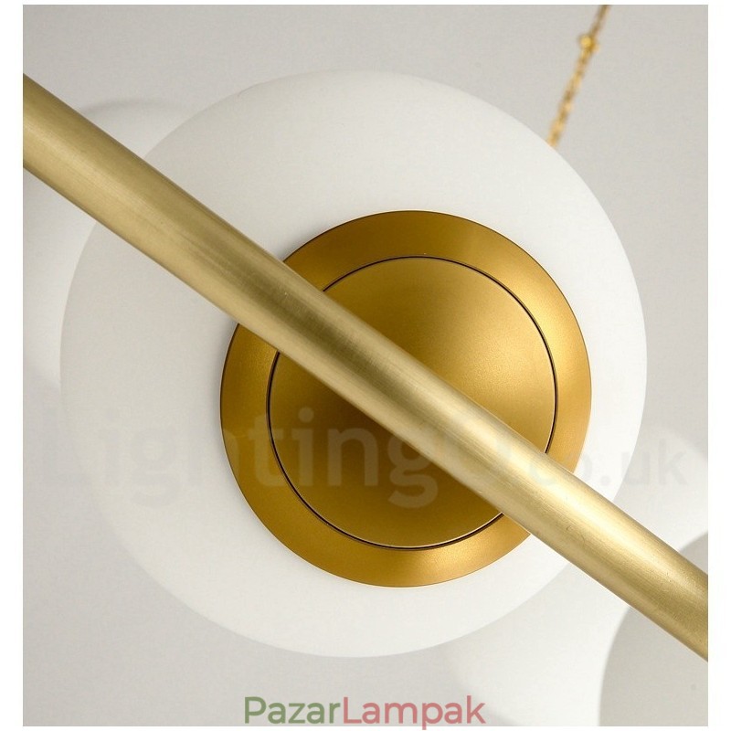 Pure Brass Bean stílusú rusztikus Lodge kerek csillár fehér árnyalatokkal