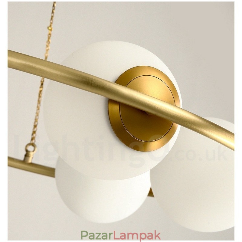 Pure Brass Bean stílusú rusztikus Lodge kerek csillár fehér árnyalatokkal