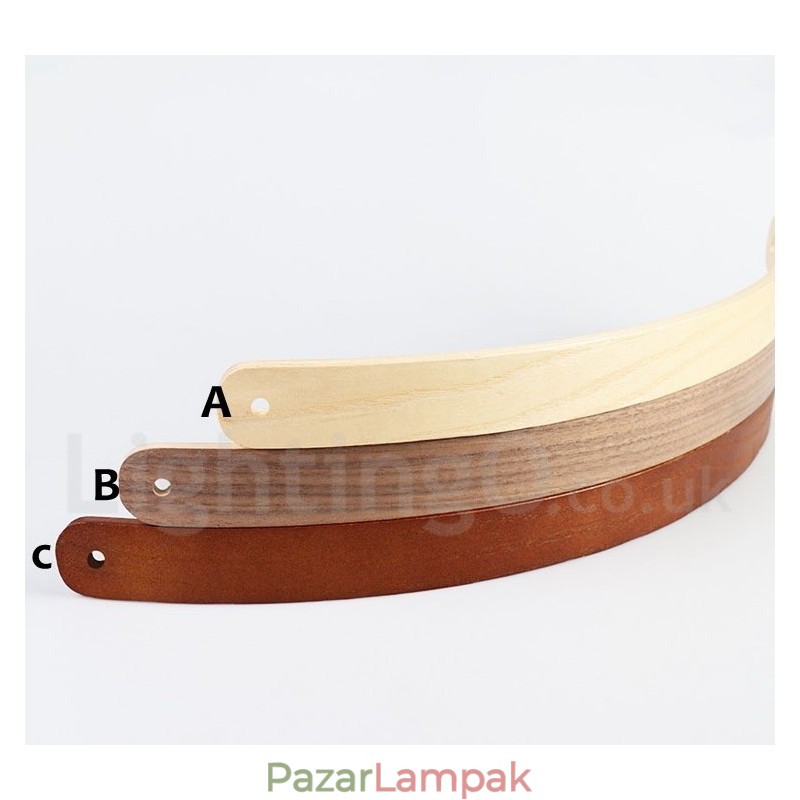 Multi Wood Colors Ring Modern, modern függőlámpa akril árnyalattal