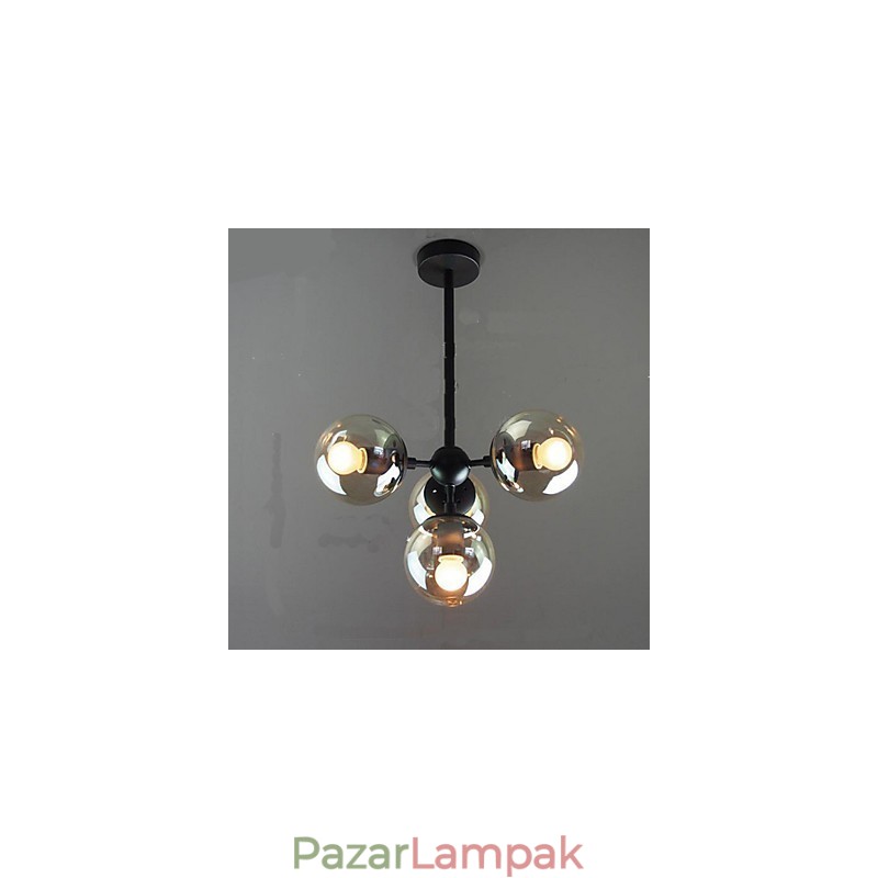 Üveggolyós vas babszár molekuláris mennyezeti lámpák