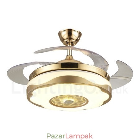 108 cm-es (42") 91 cm-es (36") modern, modern távirányítós arany színű mennyezeti ventilátorlámpa akril ernyővel, néma tiszta réz motor 108 cm-es (42") 91 cm-es (36") modern, modern távirányítós arany színű mennyezeti ventilátorlámpa akril ernyővel, néma tiszta réz motor