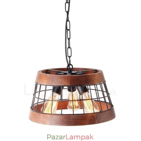 3 Light Ring Vintage fából készült csillár ipari Wind Loft fa Lineáris függő világítás 3 Light Ring Vintage fából készült csillár ipari Wind Loft fa Lineáris függő világítás