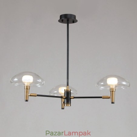 3 könnyű mini stílusú felső lámpa, galvanizált, festett csillár üvegárnyékolóval 3 könnyű mini stílusú felső lámpa, galvanizált, festett csillár üvegárnyékolóval