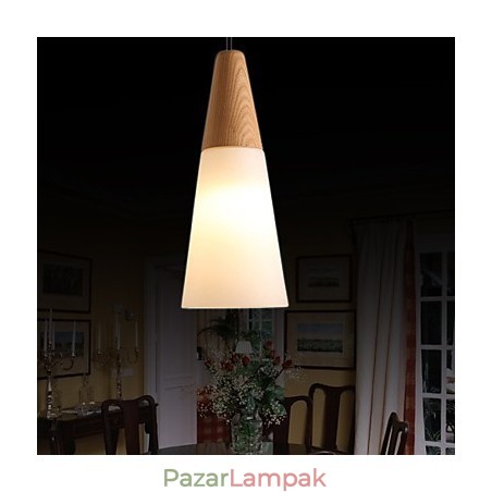Csillár Mini stílusú Modern kortárs fa bambusz Csillár Mini stílusú Modern kortárs fa bambusz