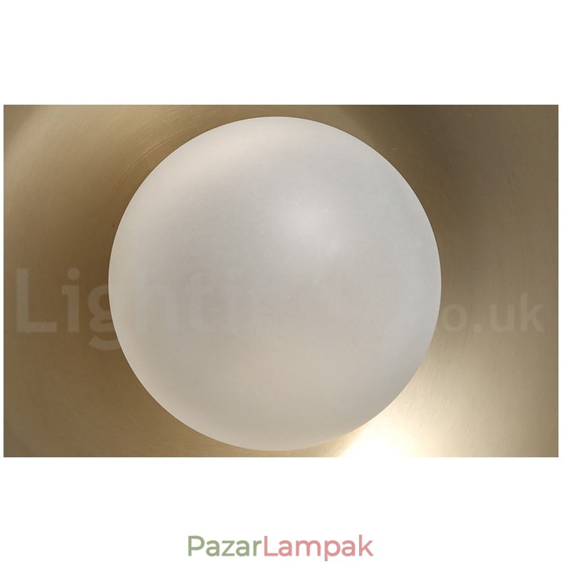 1 Könnyűipari stílusú arany mini stílusú, galvanizált, festett függőlámpa üvegernyővel