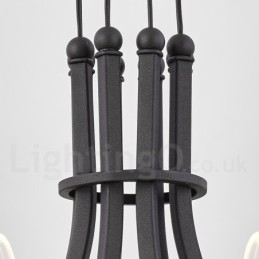 6 könnyű nordic Post Modern Design csillár akril árnyalatokkal