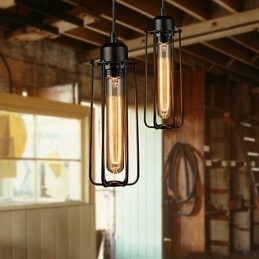 Csillár Mini stílusú rusztikus Lodge Retro fém 3 könnyű függőlámpa