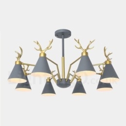 8 Világos nordic Macaron Modern agancs csillár