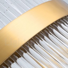 Posztmodern luxus kerek kristály függesztőlámpa kiállítóterem