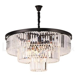 Posztmodern luxus, kerek K9 kristályfüggő csillár lámpák kiállítóterem