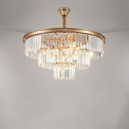 Posztmodern luxus, kerek K9 kristályfüggő csillár lámpák kiállítóterem