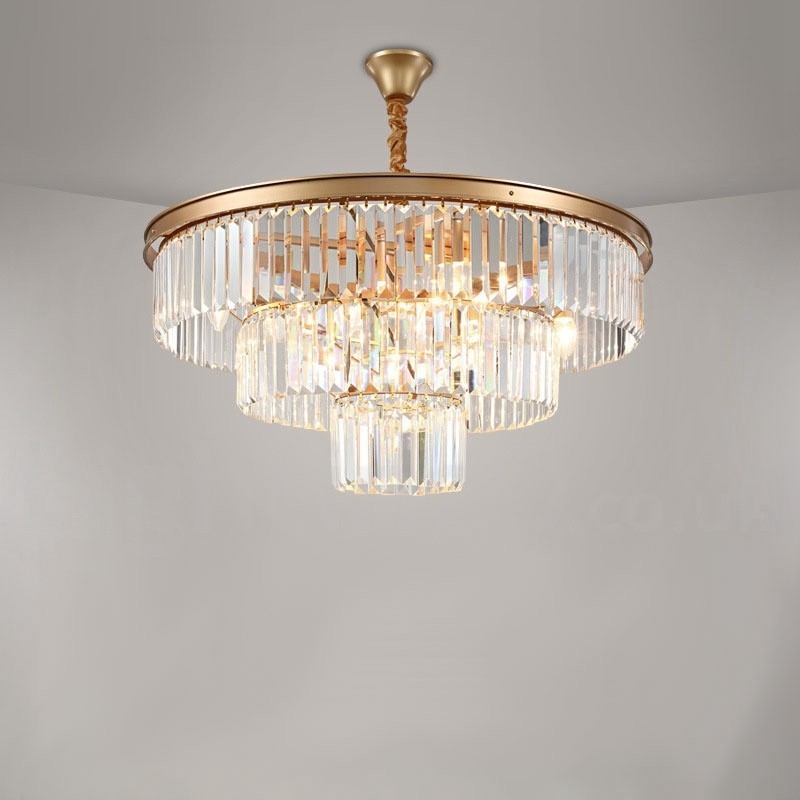 Posztmodern luxus, kerek K9 kristályfüggő csillár lámpák kiállítóterem