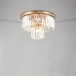 Posztmodern luxus, kerek K9 kristály süllyesztett mennyezeti lámpa kiállítóterem