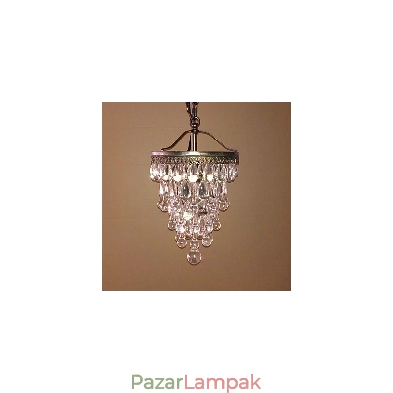 Kristálygyöngyös modern medál 1 fényes és antik színtartóval