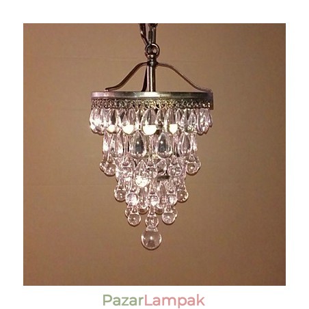 Kristálygyöngyös modern medál 1 fényes és antik színtartóval