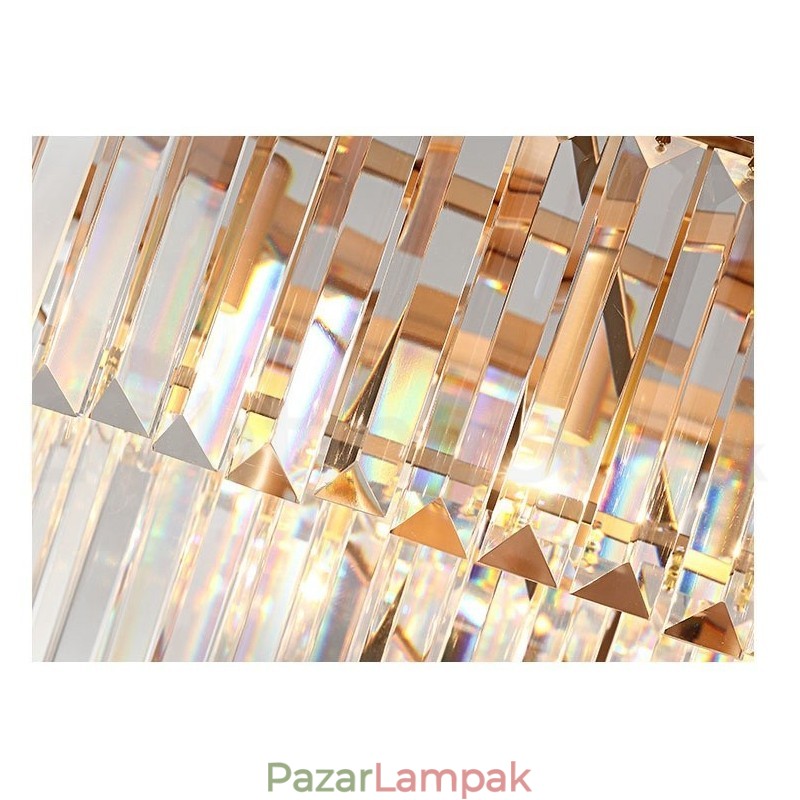 Posztmodern luxus, kerek K9 kristály süllyesztett mennyezeti lámpa kiállítóterem