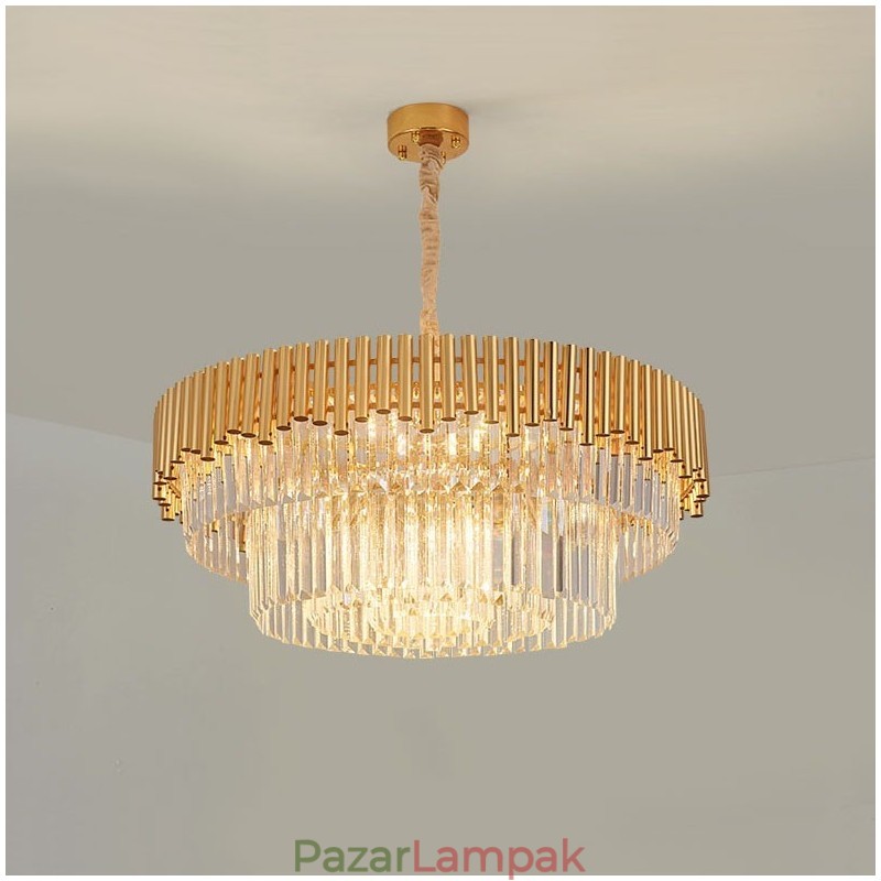 Posztmodern arany luxus kerek K9 kristályfüggő csillár lámpák kiállítóterem
