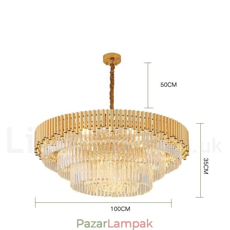 Posztmodern arany luxus kerek K9 kristályfüggő csillár lámpák kiállítóterem