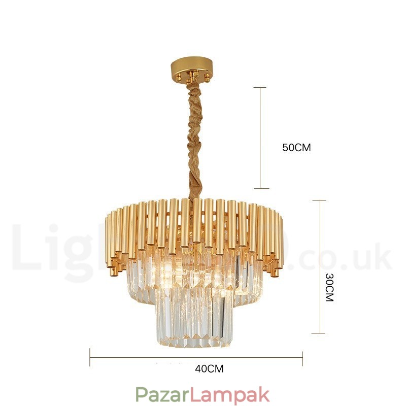 Posztmodern arany luxus kerek K9 kristályfüggő csillár lámpák kiállítóterem